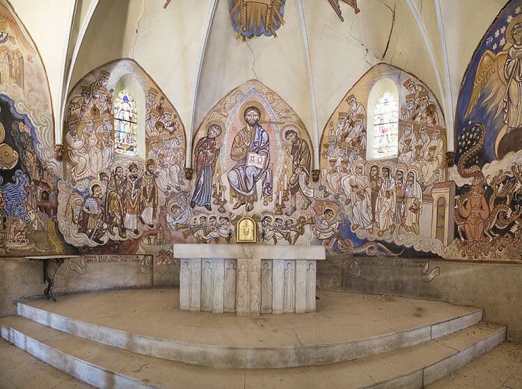 Les fresques de l'Eglise Saint-Amans à Cazedarnes