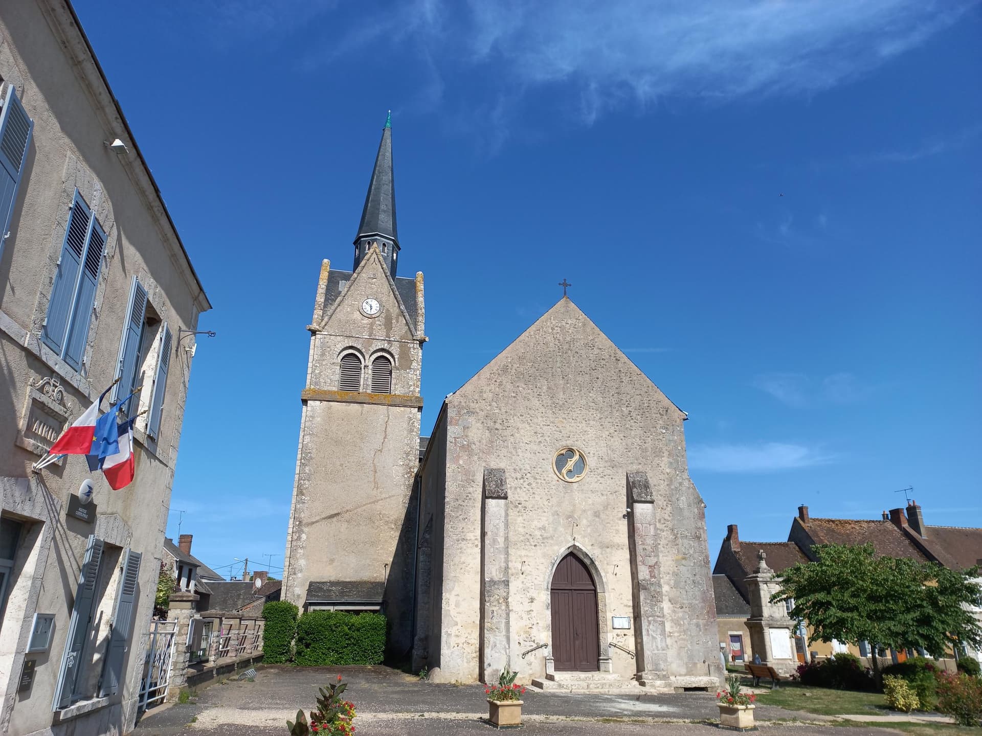 Clocher de l’église Saint Lubin de Verdes