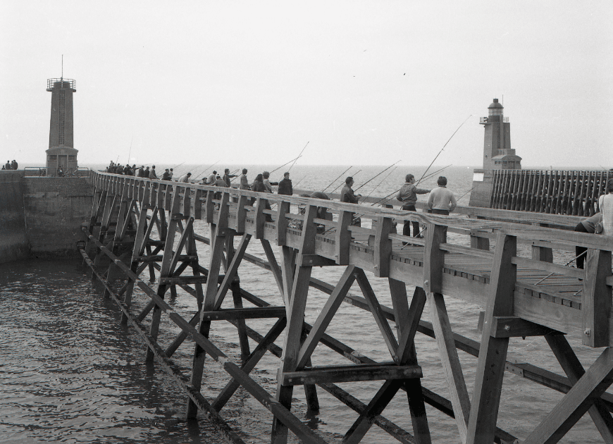 Les estacades du port de Fécamp