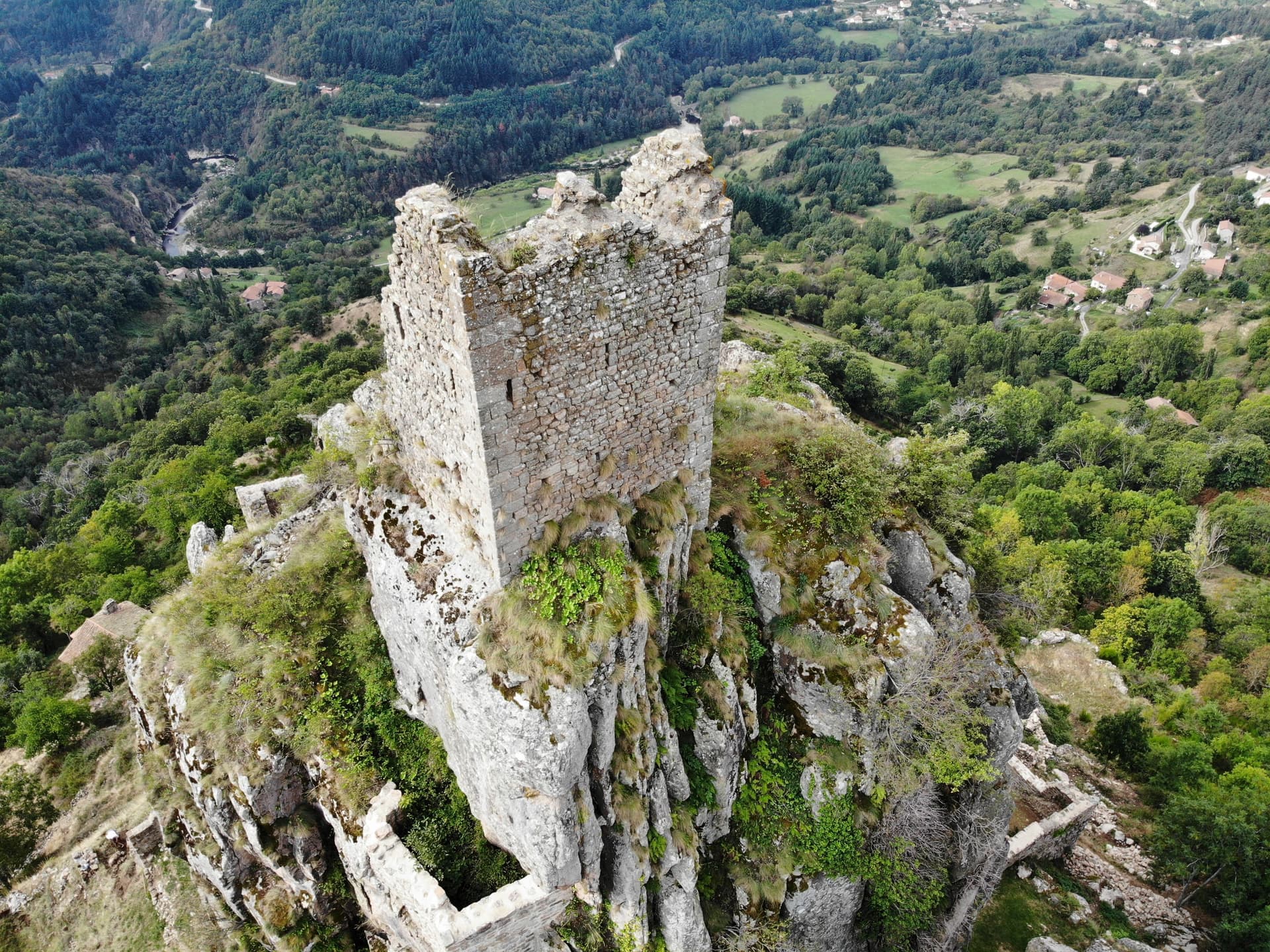 Les ruines du château de Rochebonne
