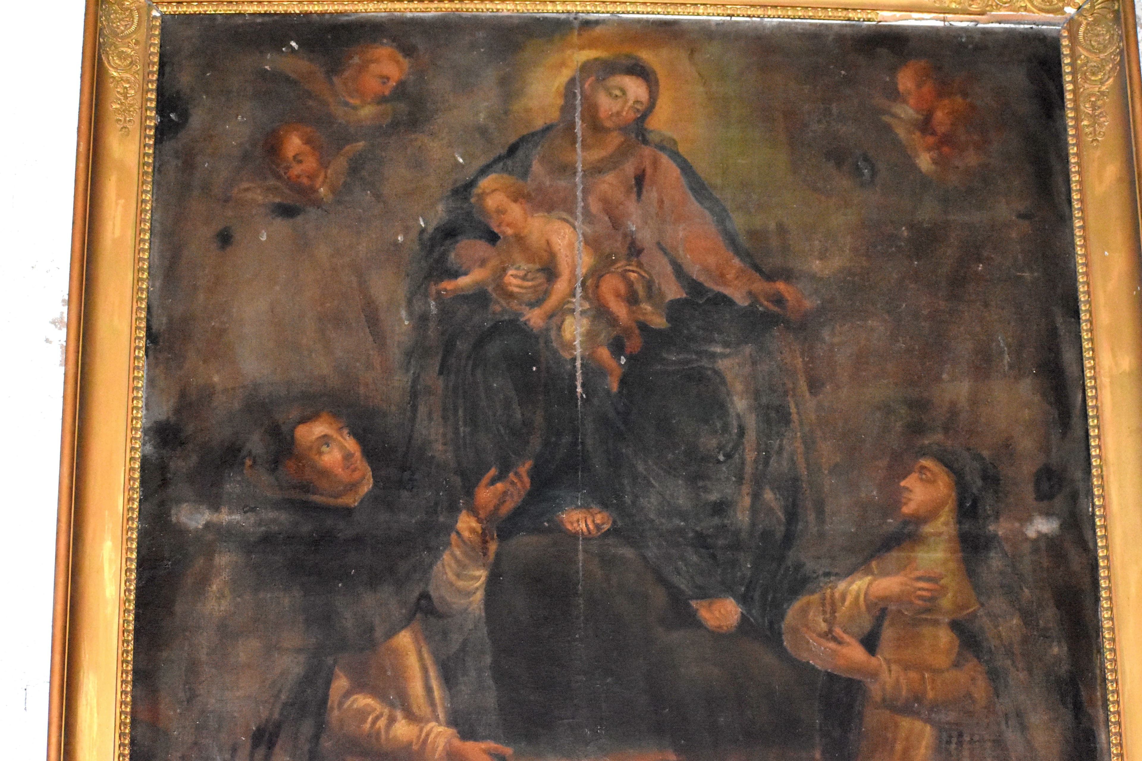 Tableau " La donation du Rosaire"