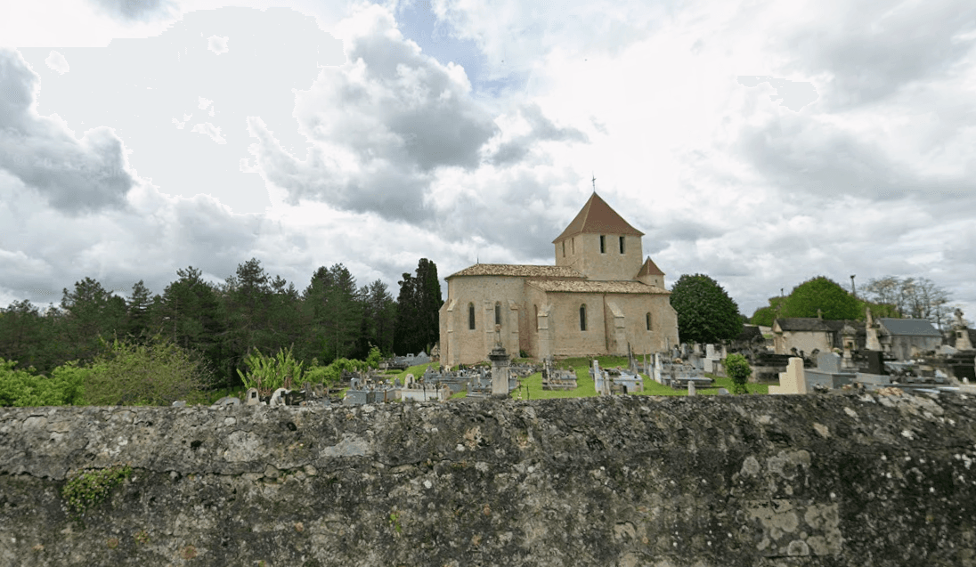 Mur du cimetière à Villefranche de Lonchat