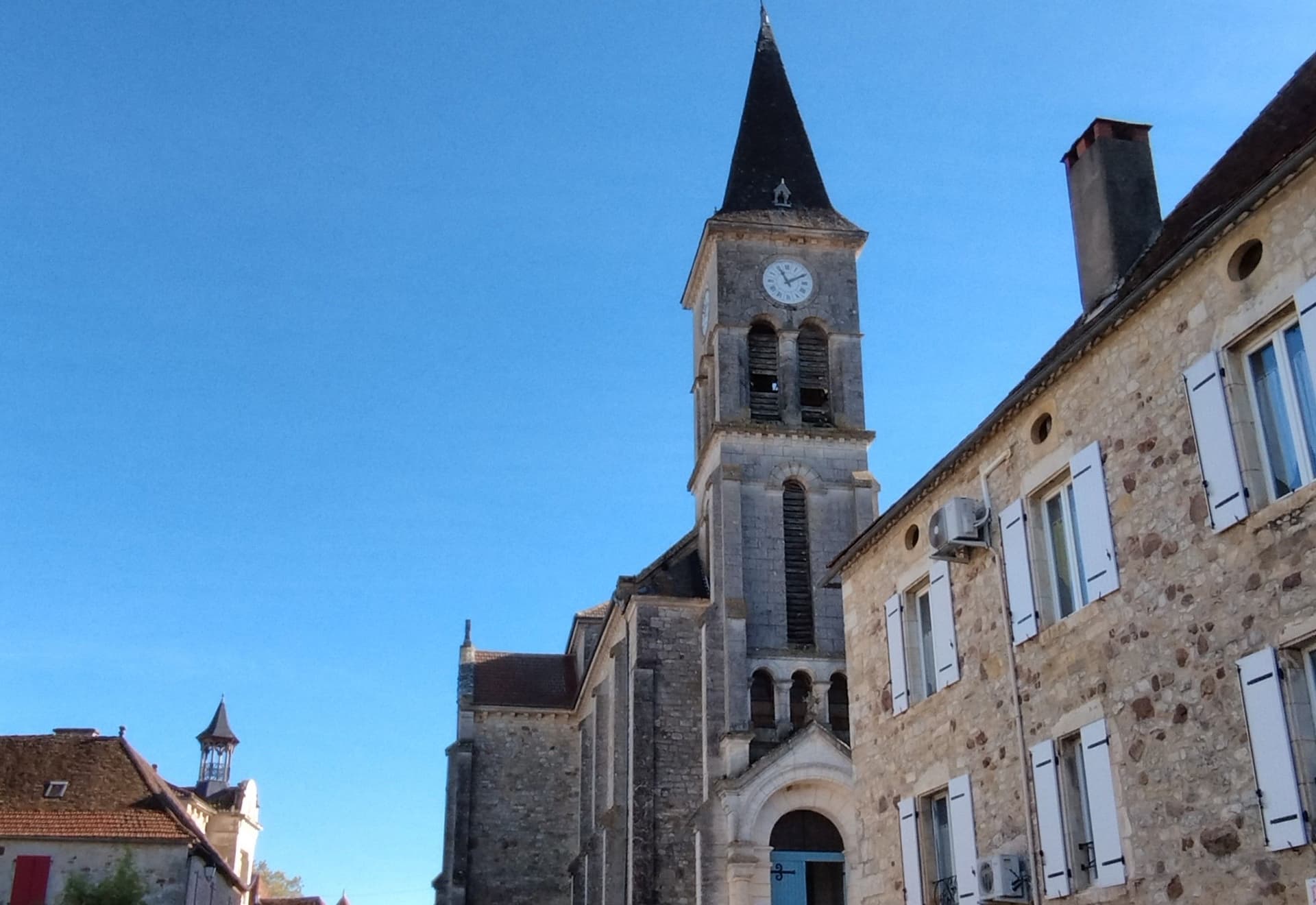 Clocher de l'église de Payrac