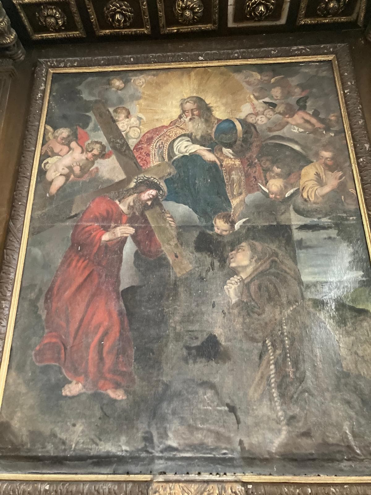 Tableau du retable de l'église d'Agy