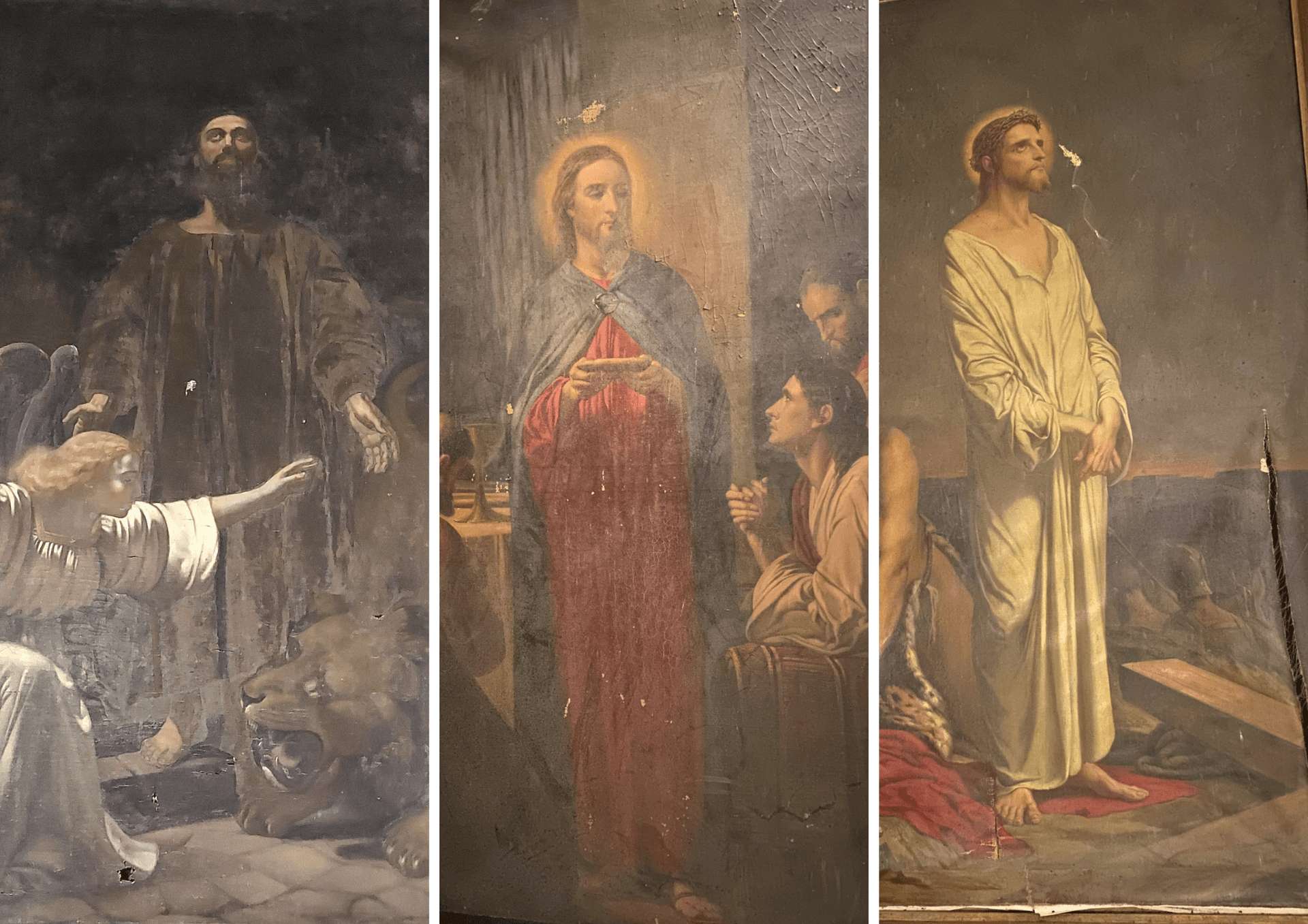 Trois huiles sur toile au Pouliguen