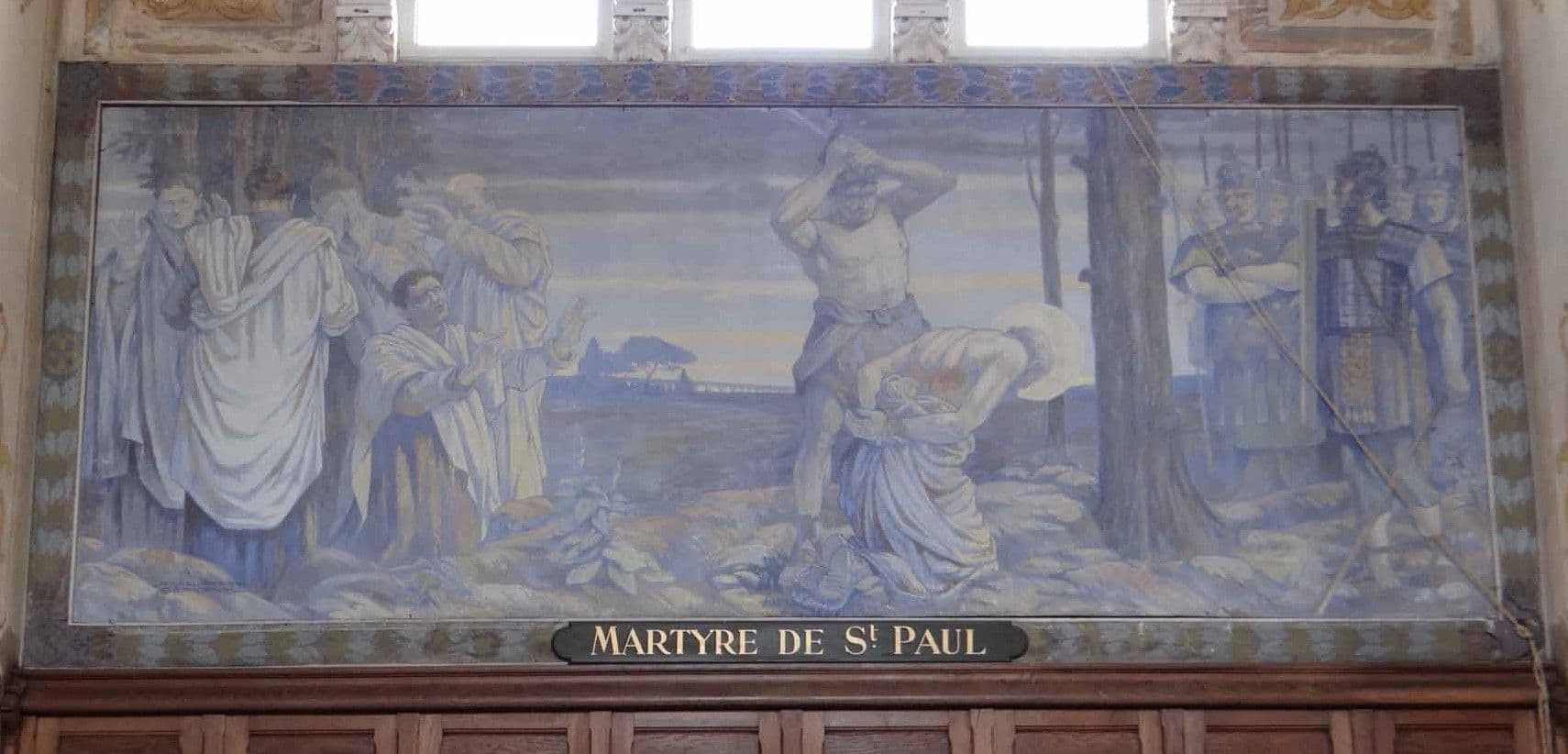 Le tableau "Martyre de Saint-Paul"