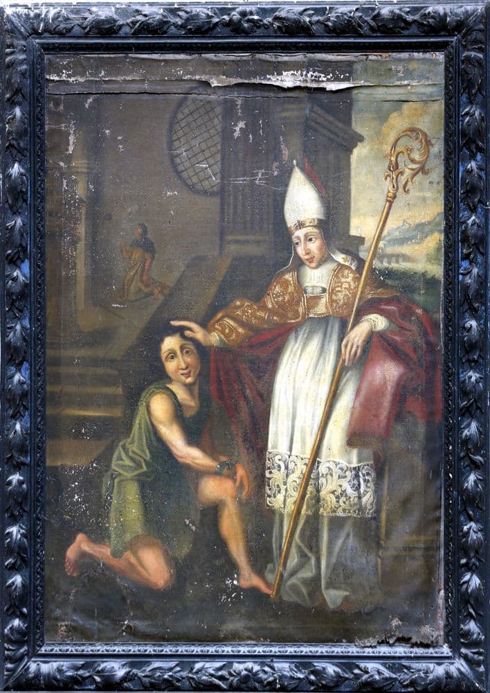 Tableau du miracle de Saint-Menoux