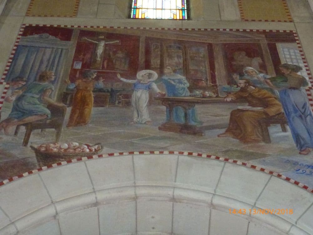 Fresques de l'église de Mécrin