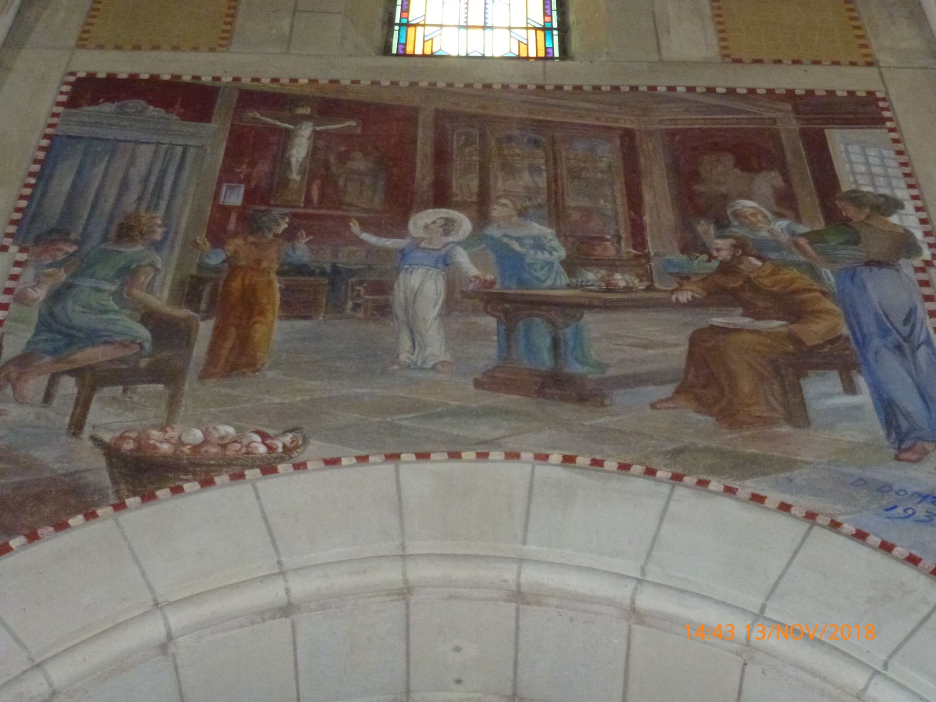 Fresques de l'église de Mécrin