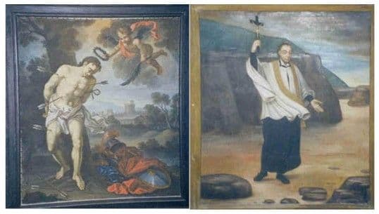 Tableaux St-Régis et St-Sébastien à Labeaume