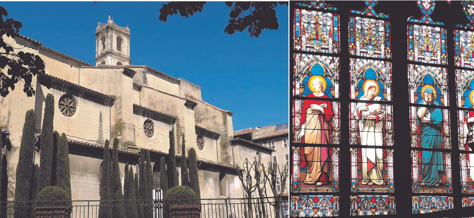 Vitraux de la collégiale Ste-Croix à Montélimar