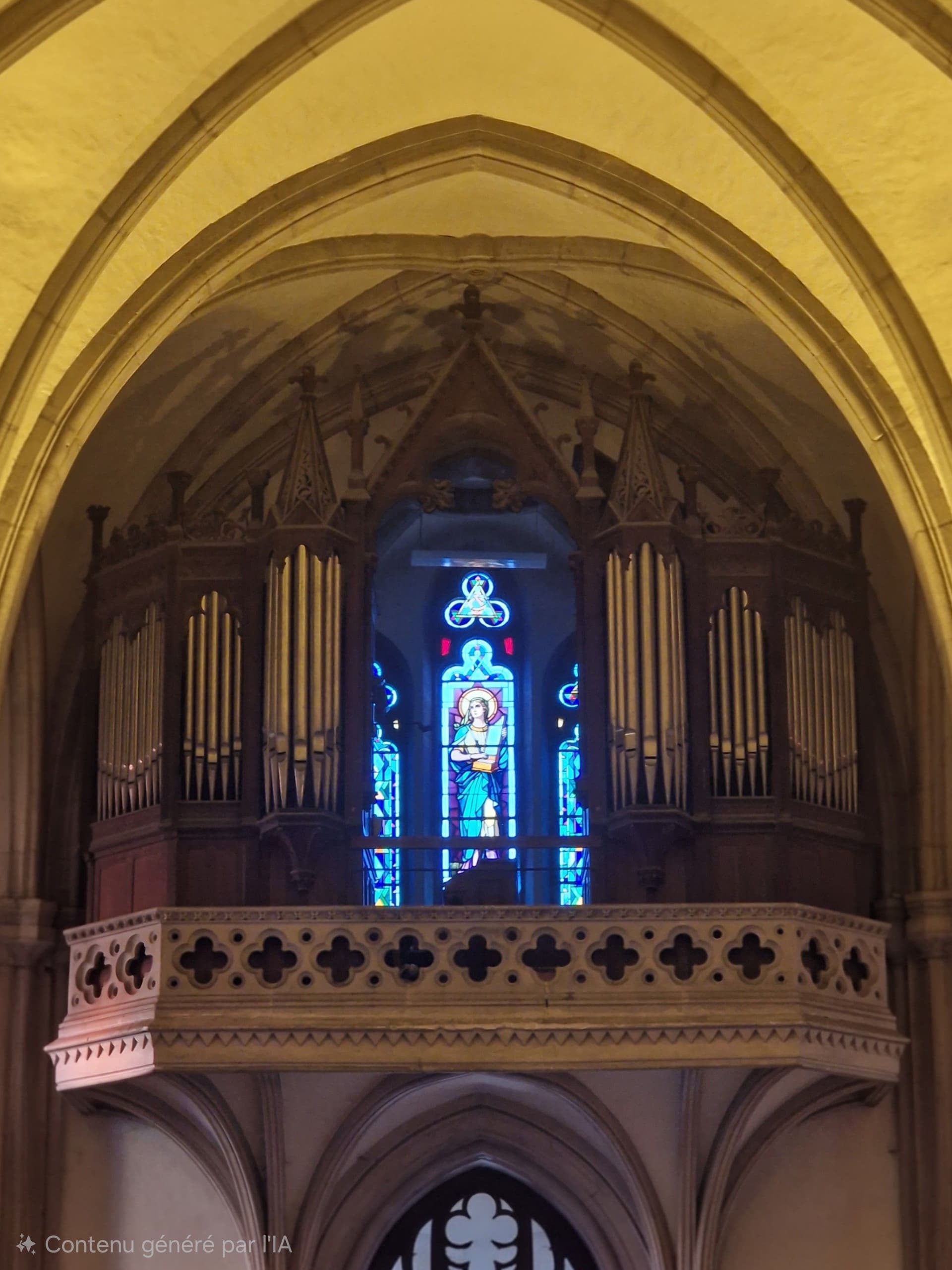 L'orgue de l'église à Laxou