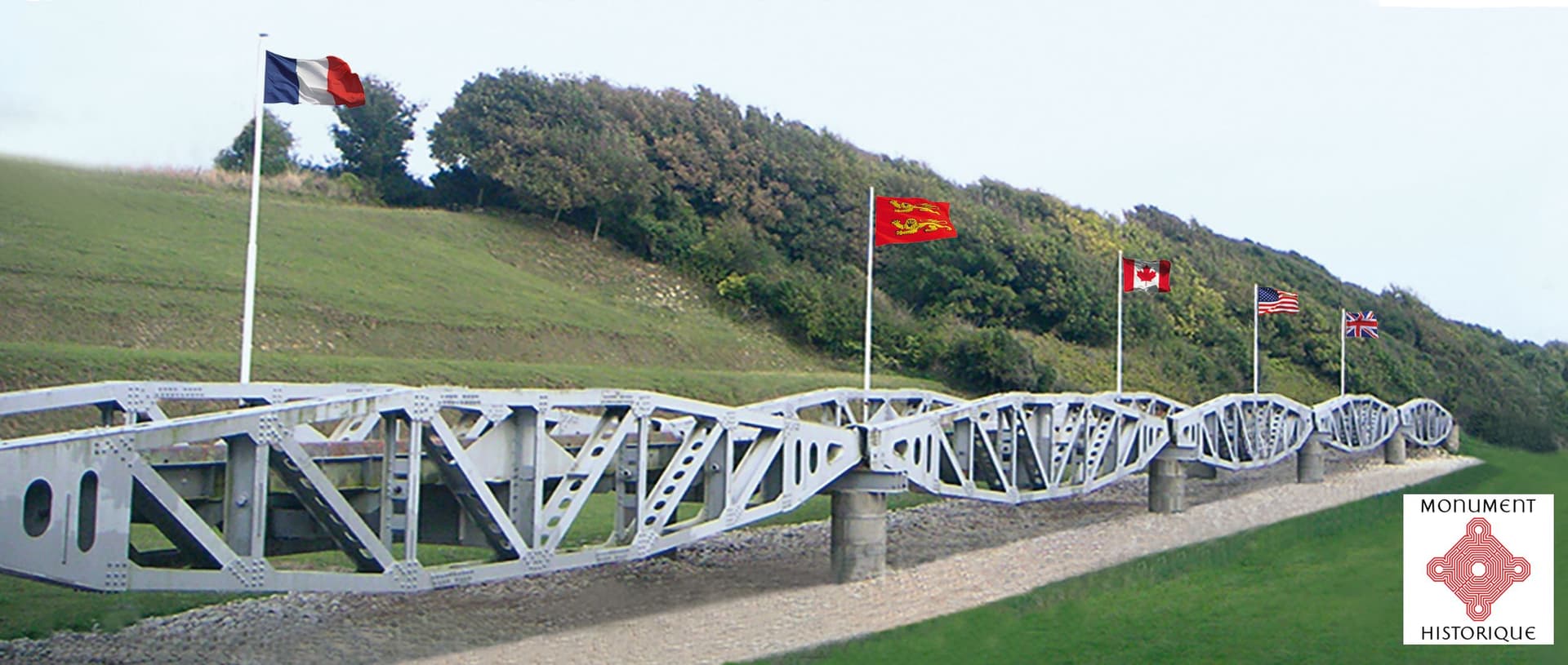 Les passerelles Whale d'Omaha Beach
